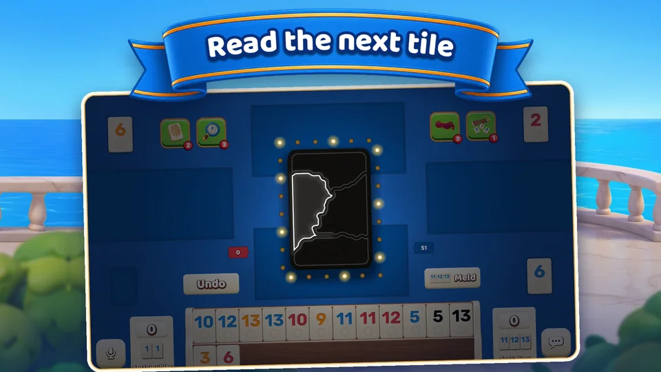 Tile Read: the part of the tile you feel lights up on the deck