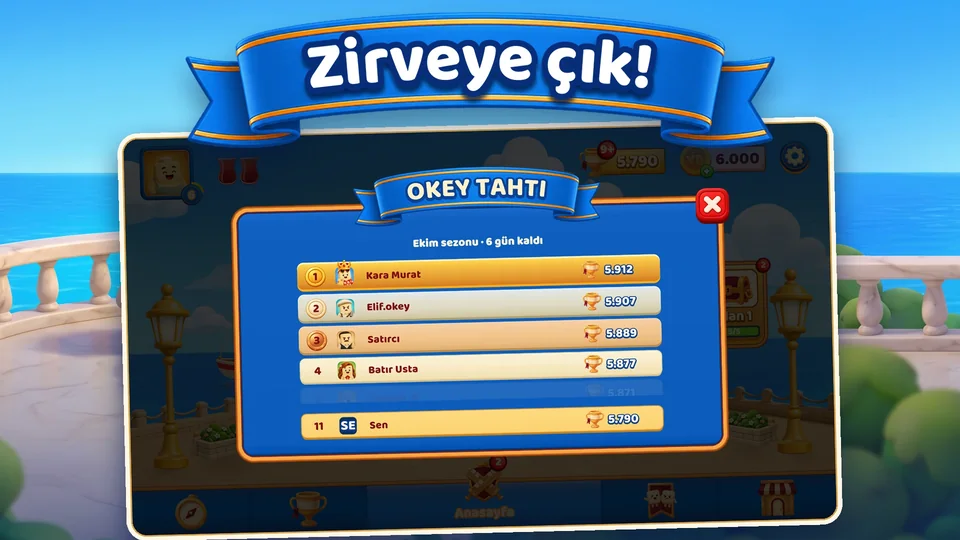 Okey Tahtı: sezonun en çok kupa toplayan oyuncularının sıralaması